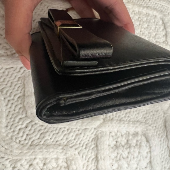 Kate Spade Black Leather Card Holder - Picture 8 of 11